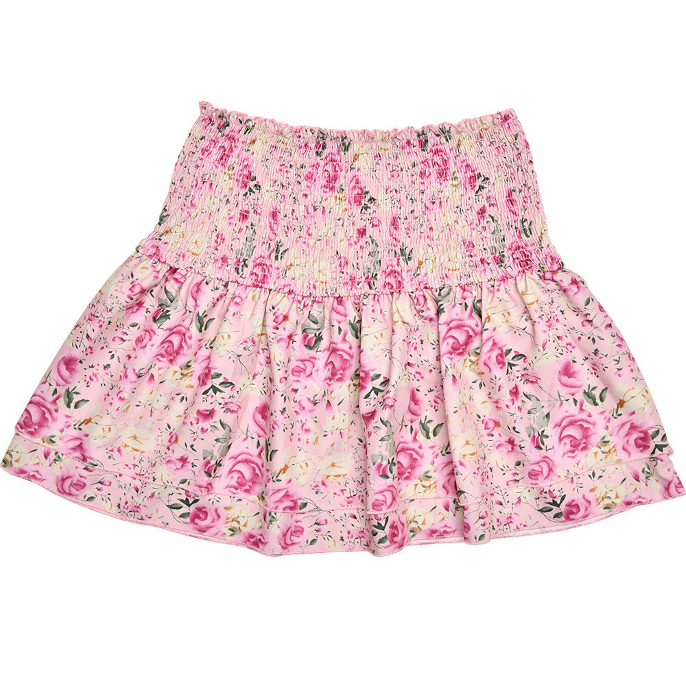 Floral Mini Skirt Two Piece Set